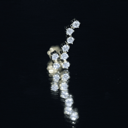 Certified Diamond Scorpio Zodiac Earring for Helix Piercing