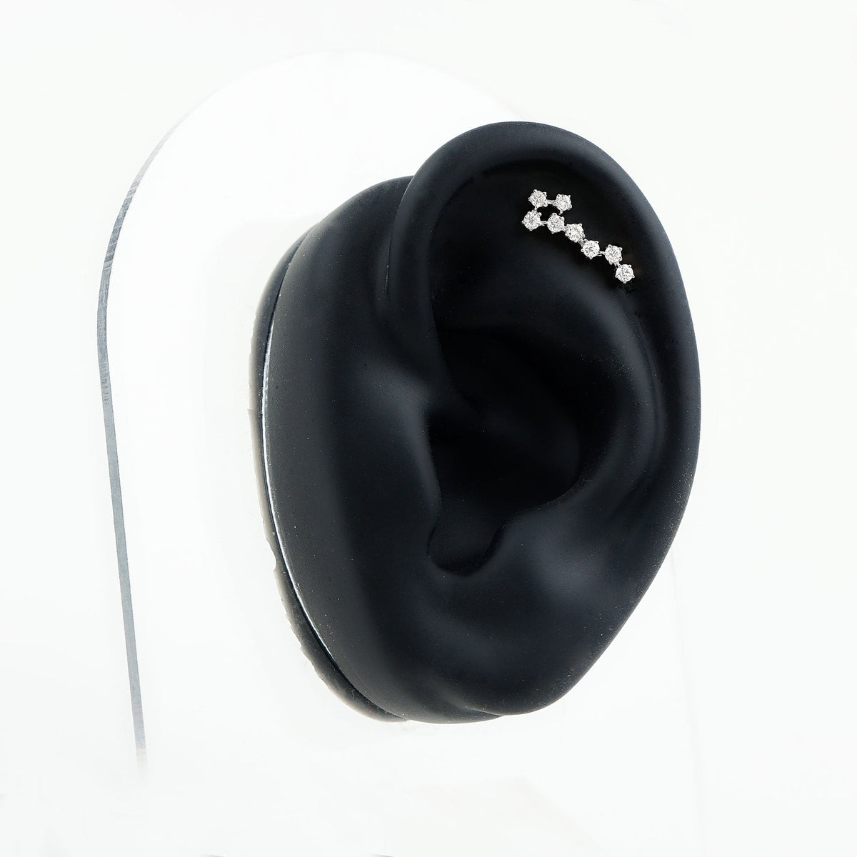 Certified Diamond Scorpio Zodiac Earring for Helix Piercing