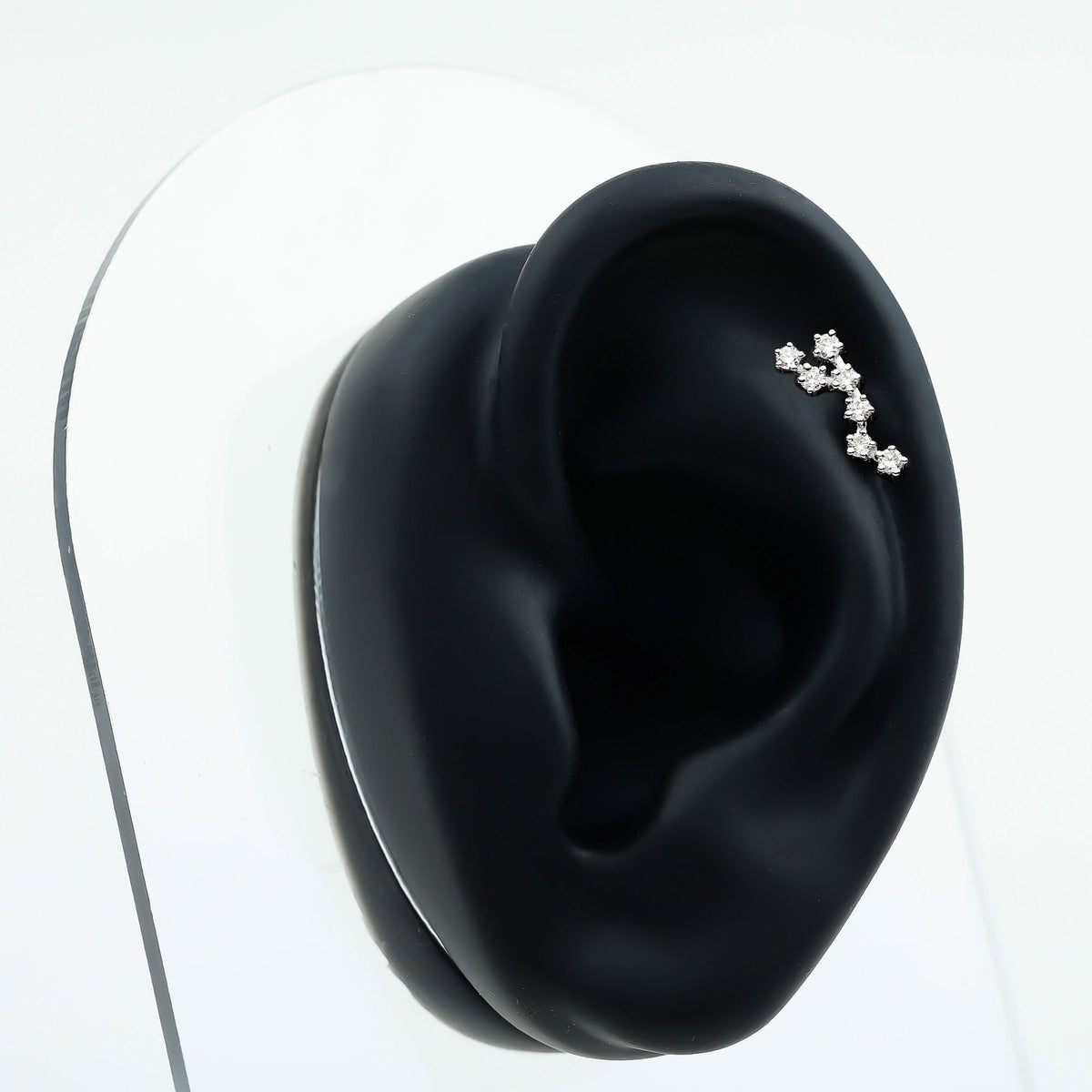 Diamond Virgo Constellation Earring for Cartilage Piercing