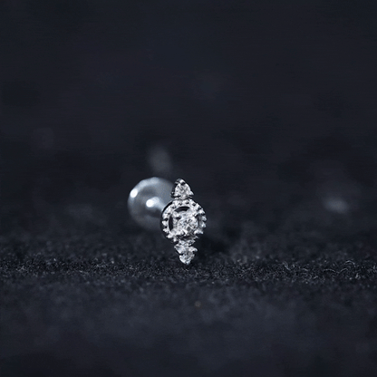 Unique Diamond Gothic Conch Earring for Women