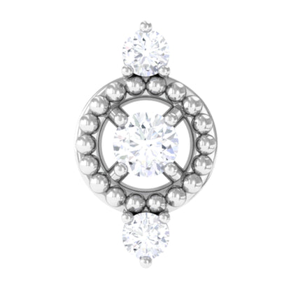 Unique Diamond Gothic Conch Earring for Women