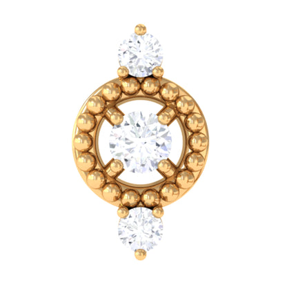 Unique Diamond Gothic Conch Earring for Women