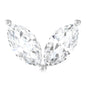 Marquise Diamond Two Stone Earring for Tragus Piercing