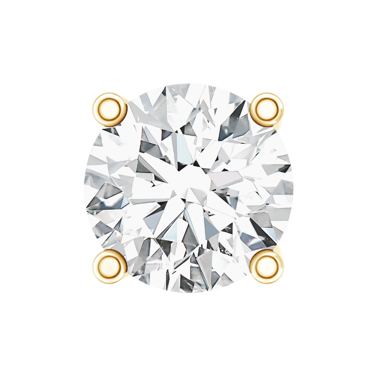 Minimalist Diamond Solitaire Conch Earring