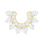 Real Diamond Horseshoe Earring for Helix Piercing
