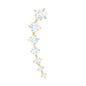 Graduated Style Moissanite Ear Crawler Earring for Helix Piercing