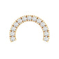Moissanite Half Circle Earring for Helix Piercing