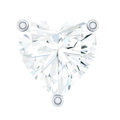 Heart Shape Moissanite Earring for Tragus Piercing