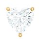 Heart Shape Moissanite Earring for Tragus Piercing