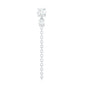 Certified Diamond Chain Drop Earring for Helix Piercing