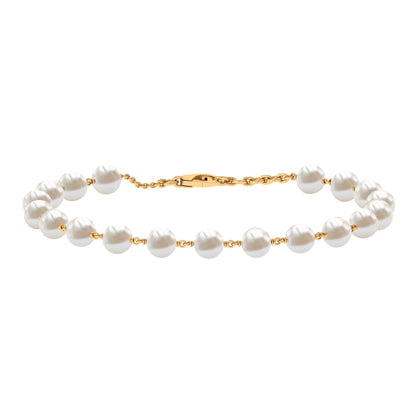 Cultured Freshwater Pearl Chain Bracelet for Women