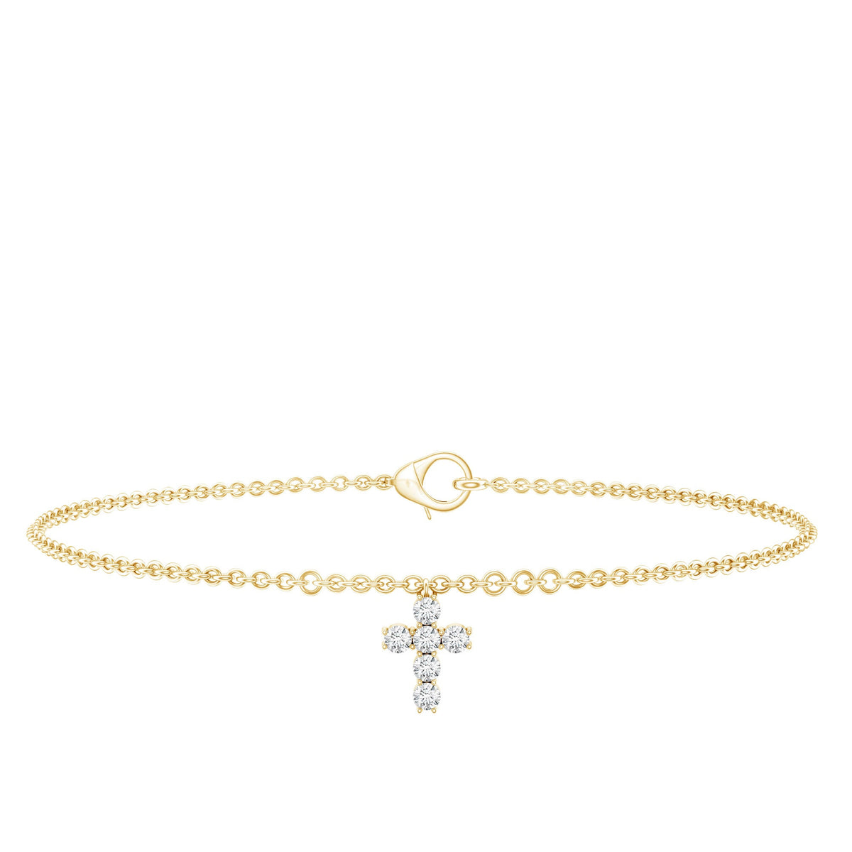 Certified Lab Grown Diamond Cross Bracelet