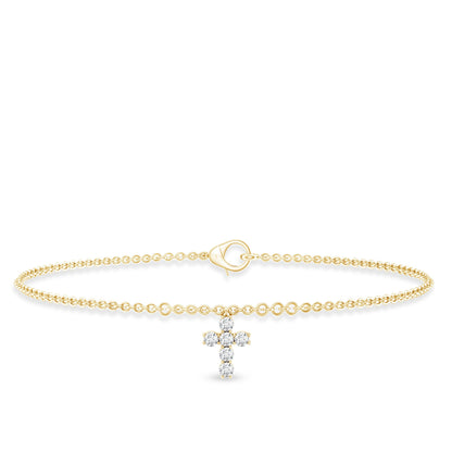 Certified Lab Grown Diamond Cross Bracelet