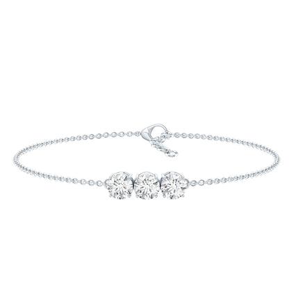 Certified 5 MM Lab Grown Diamond Bracelet for Women