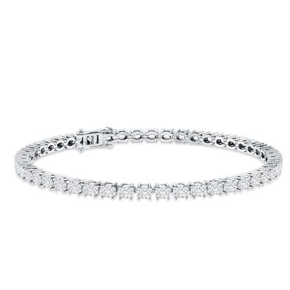 East West Oval Lab Grown Diamond Tennis Bracelet