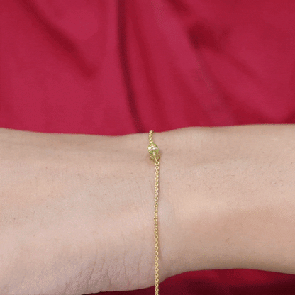 Genuine 0.74 Carat Marquise Cut Solitaire Peridot Chain Bracelet