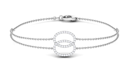 Real Diamond Eternity Chain Bracelet for Women