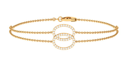 Real Diamond Eternity Chain Bracelet for Women