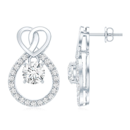 Certified Lab Grown Diamond Infinity Stud Earrings