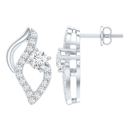 Elegant Lab Grown Diamond Stud Earrings