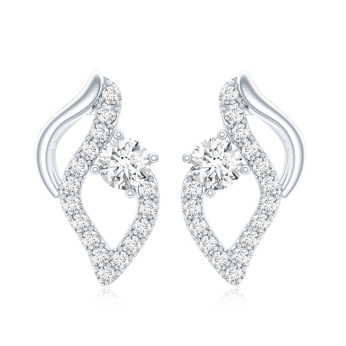 Elegant Lab Grown Diamond Stud Earrings