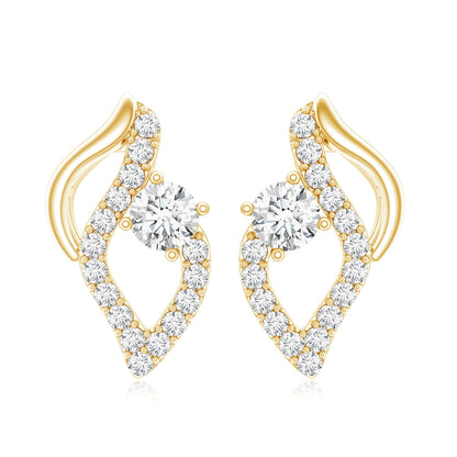 Elegant Lab Grown Diamond Stud Earrings