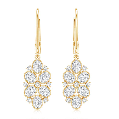 Certified Lab Grown Diamond Designer Drop Earrings