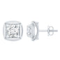1 CT Solitaire Moissanite Stud Earrings for Women