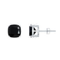 5.6 Carat Cushion Cut Created Black Diamond Stud Earrings