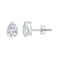 1.5 Carat Pear Cut Moissanite Teardrop Stud Earrings