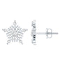 Lab Grown Diamond Icy Snowflake Earrings