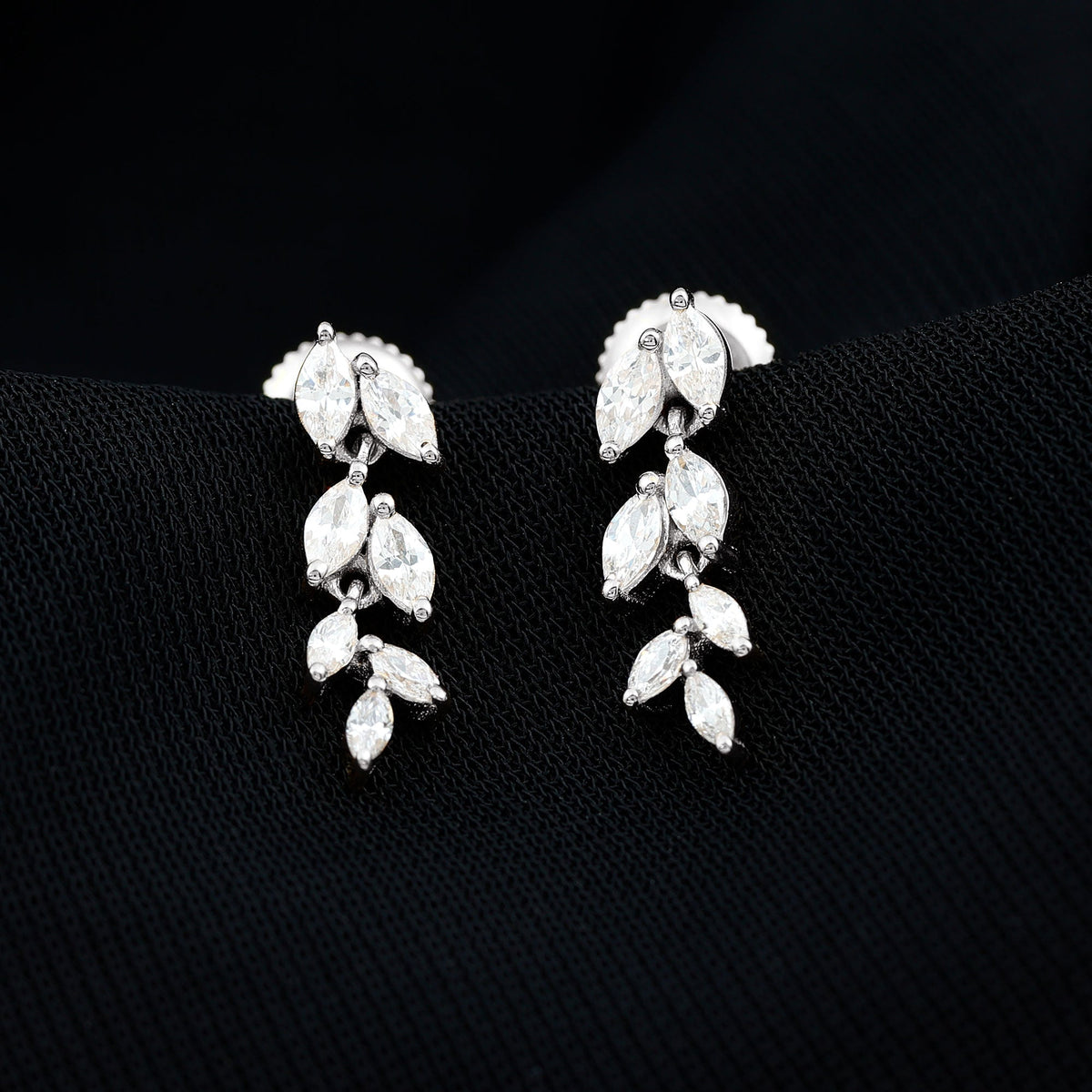 Certified Lab Grown Diamond Dangling Earrings for Women