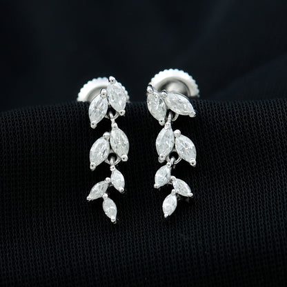Certified Lab Grown Diamond Dangling Earrings for Women