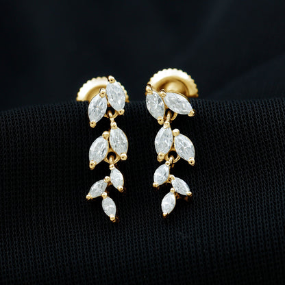 Certified Lab Grown Diamond Dangling Earrings for Women