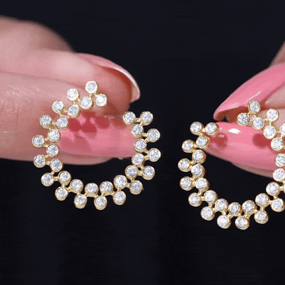 Certified Lab Created Diamond Statement Stud Earrings
