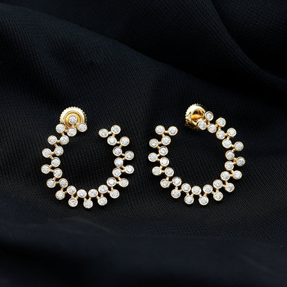 Certified Lab Created Diamond Statement Stud Earrings