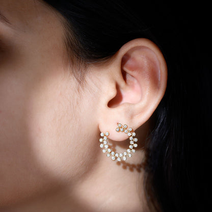 Certified Lab Created Diamond Statement Stud Earrings