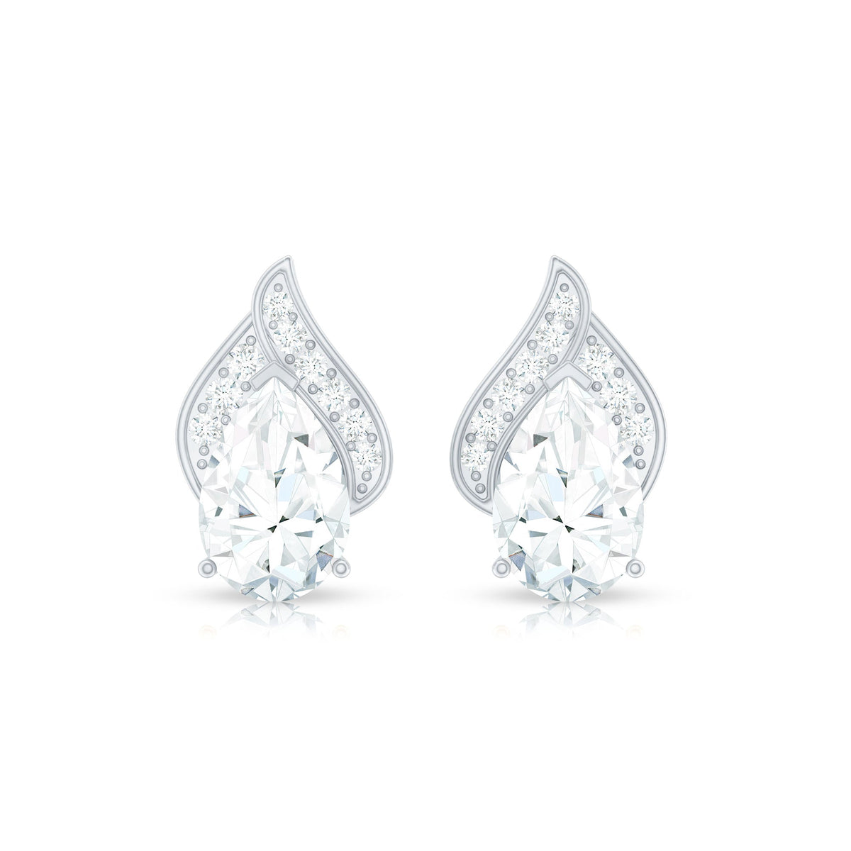 Classic 1.5 Carat Moissanite Stud Earrings with Screw Back