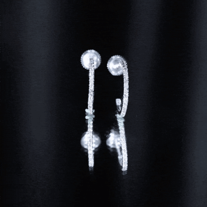 Certified Moissanite Hoop Earrings
