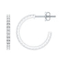 Certified Moissanite Hoop Earrings