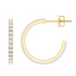 Certified Moissanite Hoop Earrings