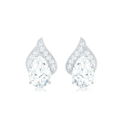 Pear Shape Lab Grown Diamond Classic Stud Earrings
