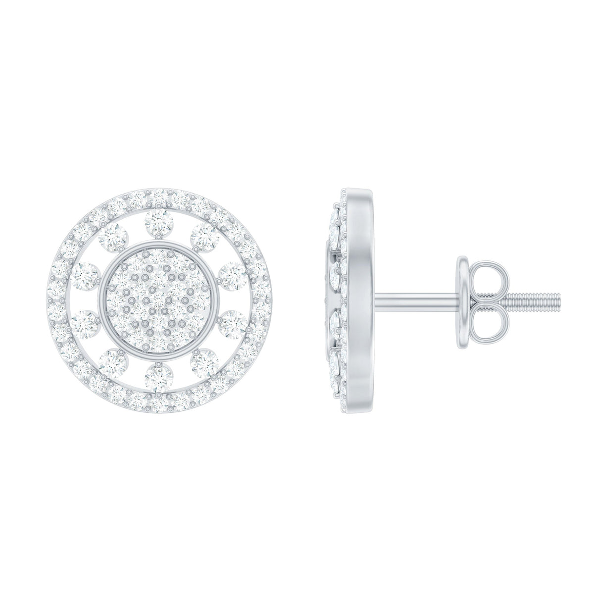 Certified Diamond Statement Ear Studs