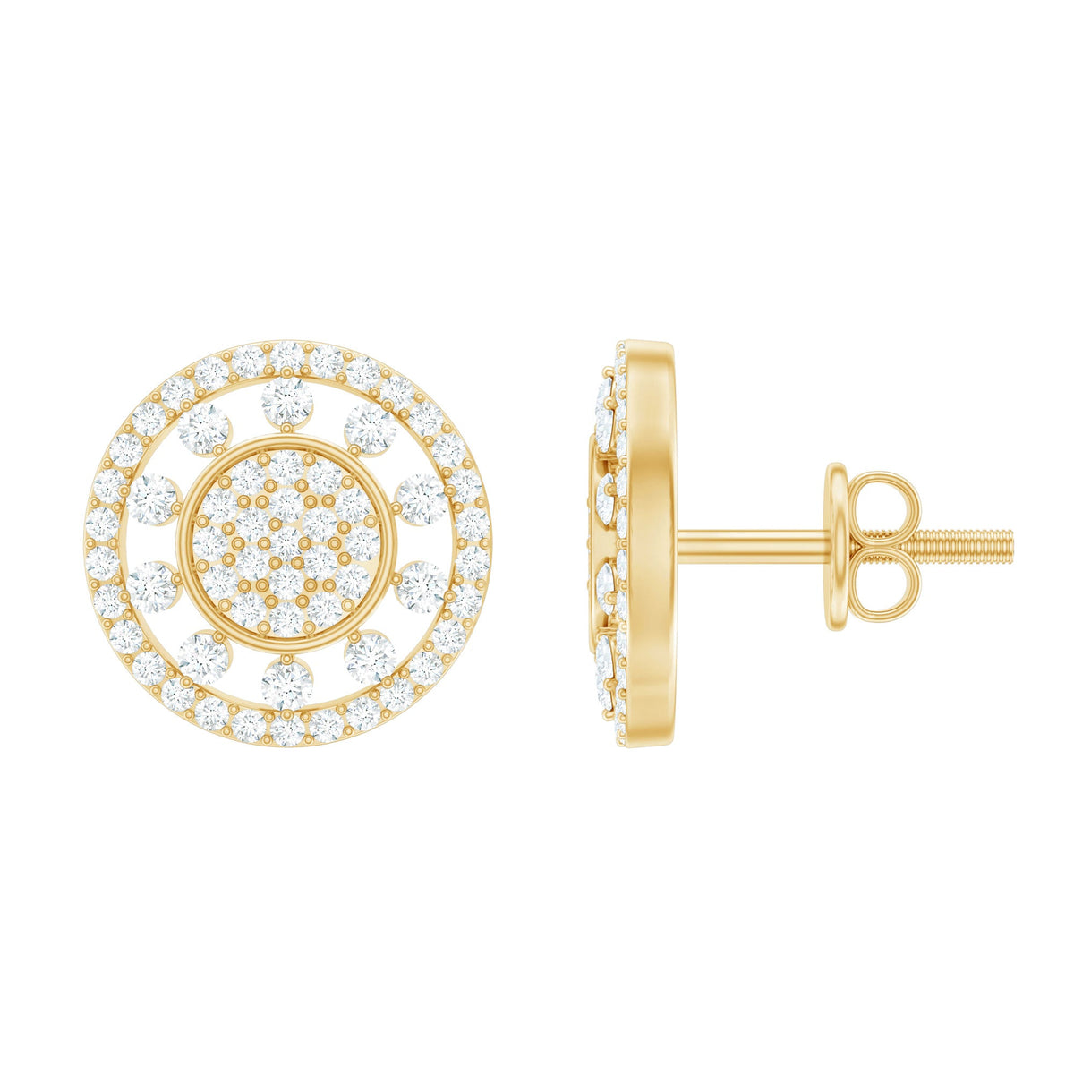 Certified Diamond Statement Ear Studs