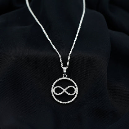 Diamonds Infinity Eternity Pendant Necklace