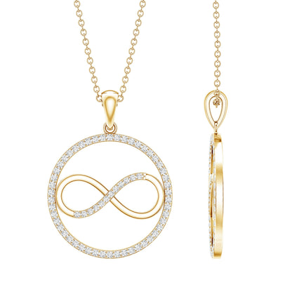 Diamonds Infinity Eternity Pendant Necklace