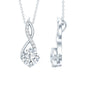 Cushion Cut Moissanite Infinity Promise Necklace With Chain