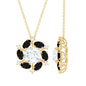 Lab Grown Diamond Cocktail Necklace With Black Onyx