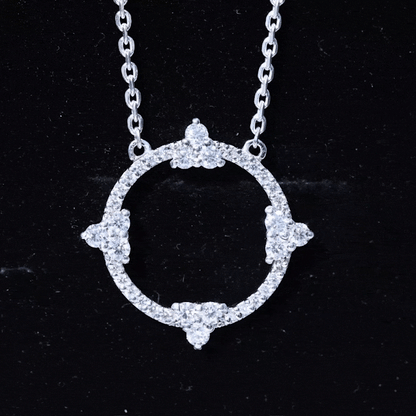 Certified Lab Grown Diamond Circle of Life Necklace