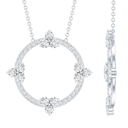 Certified Lab Grown Diamond Circle of Life Necklace